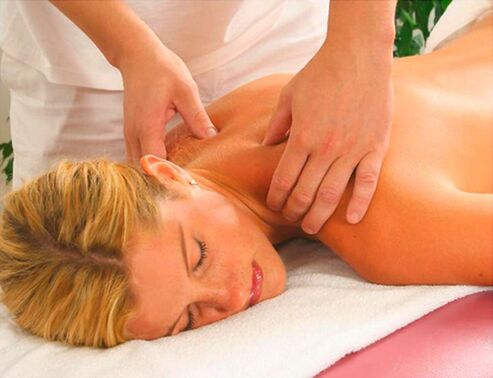 Treatment and massage for cervical osteochondrosis